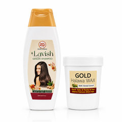 Hair Sirup Shampoo & Gold Halawa Wax Combo | Hair Care & Smooth Skin Deal