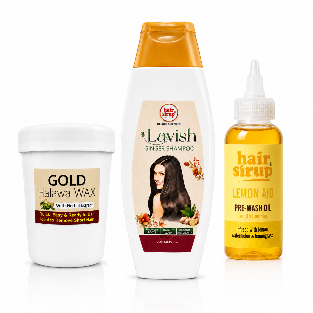 Hair Sirup Complete Care Combo | Shampoo, Wax & 6 Pre-Wash Oil Variants