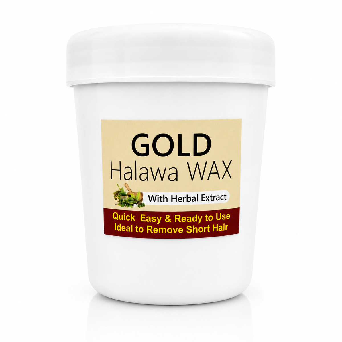 Gold Halawa Wax with Herbal Extract – 200gm | Ready-to-Use Hair Removal Wax